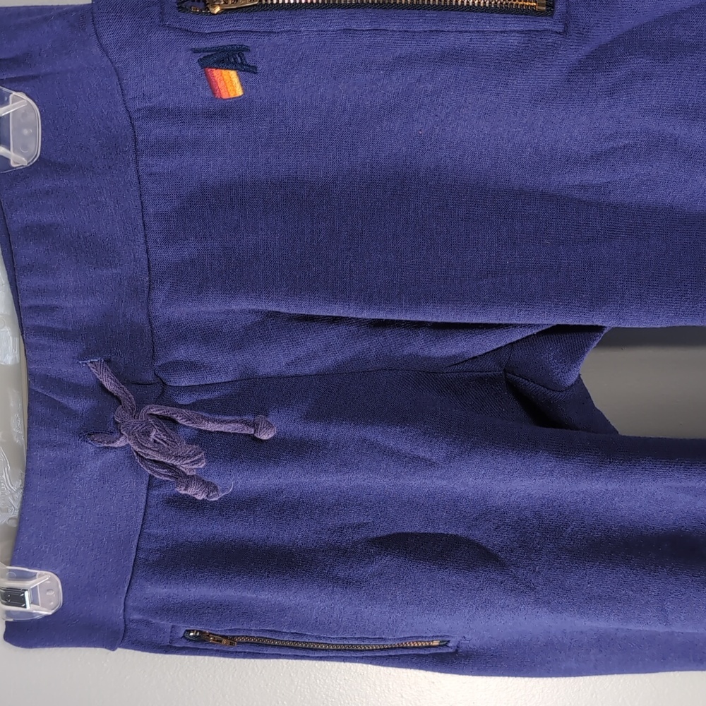 Aviator Nation Glider Purple/Pink Colorblock Sweatpants, - Picture 2 of 7